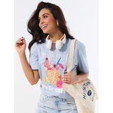 Sinsay Pamučna majica s printom | shoptok.hr