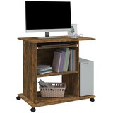  Stol za računalo boja dimljenog hrasta 80 x 50 x 75 cm drveni | shoptok.hr