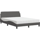 Krevet s madracem Dover sivi 140x200 cm od umjetne kože | Eponuda.ba