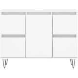  Kupaonski ormarić bijeli 80 x 33 x 60 cm od konstruiranog drva | shoptok.hr