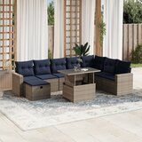  9-dijelni set vrtnih sofa s jastucima od poliratana bagrem | shoptok.hr