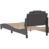  Okvir kreveta Viana s LED-om bez madraca sivi 90 x 190 cm | Eponuda.com
