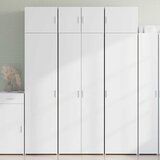 Ormarić za pohranu bijeli 70 x 42,5 x 225 cm konstruirano drvo | shoptok.hr