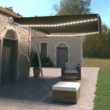  Automatska tenda sa senzorom za vjetar LED 500x350 cm antracit | shoptok.hr