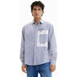 Desigual Pamučna košulja za muškarce, regular, s klasičnim ovratnikom | shoptok.hr