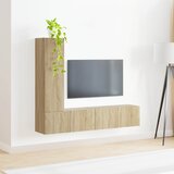  Set TV komoda 3 kom. Sonoma hrast Konstruirano drvo | Shoptok.si