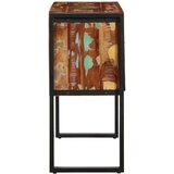 vidaXL Konzolna omarica večbarvna 90x35x75 cm trden predelan les | Shoptok.si