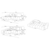 Bobochic Paris Bordo sklopiva/s prostorom za odlaganje kutna garnitura od šenila (s lijevim kutom/s ležaljkom) Everest – | shoptok.hr