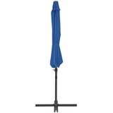  Konzolni vrtni suncobran s čeličnim stupom 300 cm azurnoplavi | Eponuda.com