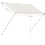  Tenda na uvlačenje 100 x 150 cm krem | shoptok.hr
