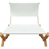 Vanjski Zunanja postelja s streho 165x203x126 cm trden les krem, (20764807) | Shoptok.si