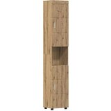 vidaXL Kopalniška omarica TULUM artisan hrast 37 x 31.5 x 203 cm | Shoptok.si