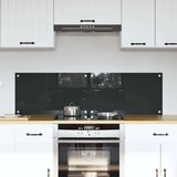 vidaXL Zaščita za kuhinjo 2 pcs Temno siva 70 x 40 cm kaljeno steklo | Shoptok.si
