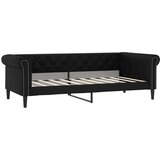  Dnevni krevet crni 90 x 190 cm od umjetne kože | Eponuda.com