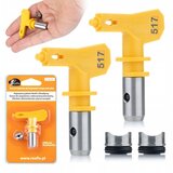 Rosfix SET BRIZGALNA GLAVA ULTRA SPRAY 517 – 2X ŠOBA, 25 CM ŠIRINA, 0,017", ZA AKRIL IN LATEKS, (5000073670) | Shoptok.si