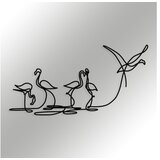 Wallity zidna dekoracija flamingo 316 m, 115 x 58,5 cm, crna | ePonuda.com