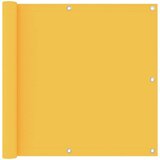 vidaXL balkonski zastor žuti 90 x 500 cm od tkanine Oxford | shoptok.hr