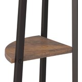  Kutne police s 5 razina tamnosmeđe-crne 45,5 x 31,5 x 180 cm | Eponuda.com