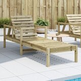 Maison Chic Ležalnik - Sončna ležalnik 199,5x62x55 cm trdna borovina, (22057650) | Shoptok.si