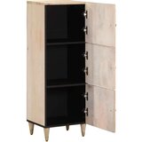 vidaXL Visoka omarica 40x33x110 cm trden mangov les | Shoptok.si