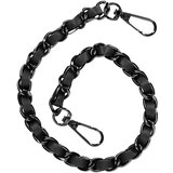 AVIZAR Pletena kovinska verižica Phone Jewel 40 cm - crna, (20763572) Cene