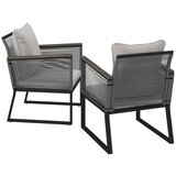 Bessagi Garden Set Vrtnih Stolov Toni, 2 Kos, Svetlo Siva | Shoptok.si