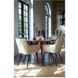 Light & Living Smeđi okrugli blagovaonski stol s pločom stola od bagrema ø 140 cm Quenza – | shoptok.hr