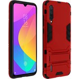 AVIZAR Ovitek iz dveh materialov za Xiaomi Mi 9 Lite, odporen na udarce, zbirka Kickstand - rdec, (20720604) | Shoptok.si