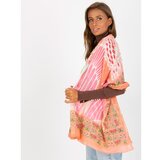 Fashion Hunters Coral patterned cotton scarf Cene