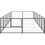 vidaXL kavez za pse crni 12 m² čelični | shoptok.hr