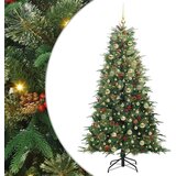 vidaXL Umjetno božićno drvce s nogom s stalakom Zelena 180 cm PE i PVC | shoptok.hr