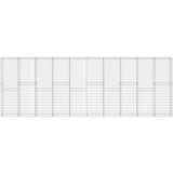 vidaXL Gabionska stena s pokrovi pocinkano jeklo 600x30x200 cm, (21027487) | Shoptok.si