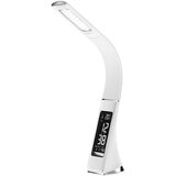  Immax 08949L - prigušiva LED stona lampa sa displejem LEATHER LED/7W/230V bela | Eponuda.com