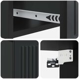  Noćni ormar s ladicama Crna 49 x 34 5 x 20 cm Konstruirano drvo | shoptok.hr