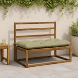  Jastučići za klupe VIANEN 2 kom. 100% poliester Svijetlo zelena - Svijetlo zelena 100 x 60 x 12 cm | shoptok.hr