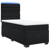 Box spring krevet s madracem crni 90x190 cm baršunasti | shoptok.hr