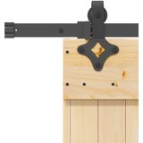  Klizna vrata NARVIK Prirodna i crna 85 x 210 cm (152,5 cm) | shoptok.hr