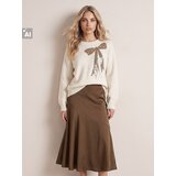 Sinsay Satenska midi suknja s asimetričnim šavom | shoptok.hr