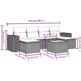  7-dijelni set vrtnih sofa sivi od poliratana | shoptok.hr