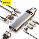 Baseus priklopna postaja USB TipC 11v1 siva CAHUB-CT0G | Shoptok.si