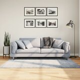 vidaXL Košata preproga moderna modra 120x170 cm Cene