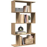 Pregrada regal za knjige 4 razina hrast 70x24x129 cm drveni Cene