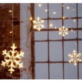  Zavesa svetleća, 60led lampica sa pahuljicama | ePonuda.com