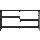  Konzolna stolica s policom Crni hrast 150 x 29 x 76,5 cm | shoptok.hr