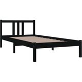  Za krevet od masivnog drva crni 90 x 200 cm | shoptok.hr