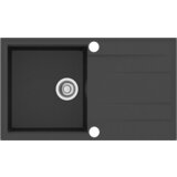 Sink Solution pomivalno korito NATURA 100 PLUS - 860 x 500 mm - črna (7050072) | Shoptok.si