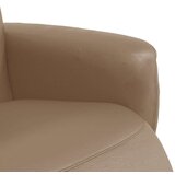  Naslonjač od umjetne kože s osloncem za noge boja cappuccina | shoptok.hr