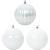vidaXL Set božičnih okraskov 9 pcs Bela, (5000073183) | Shoptok.si