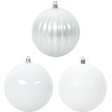 vidaXL Set Božićnih Ukrasnih Kuglica 9 pcs Bijelo Cijene