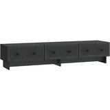 vidaXL TV omarica s predalom Črna 147 x 34,5 x 30 cm Inženirski les, (5000210284) | Shoptok.si